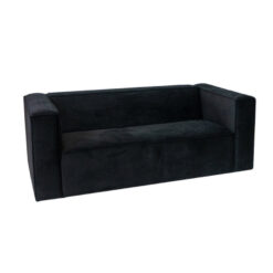 Bank Memphis zwart Velvet 2,5-zits