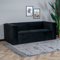 Bank Memphis zwart Velvet 2,5-zits - Afbeelding 4
