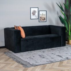Bank Memphis zwart Velvet 2,5-zits - Afbeelding 7