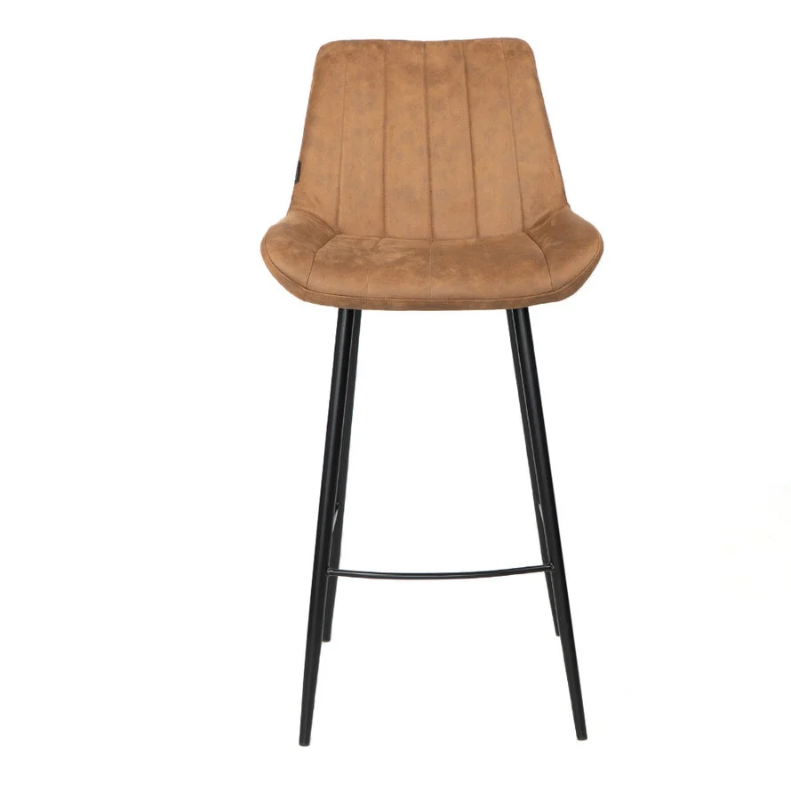 Industriële barkruk Brooke cognac 72 cm - Afbeelding 2