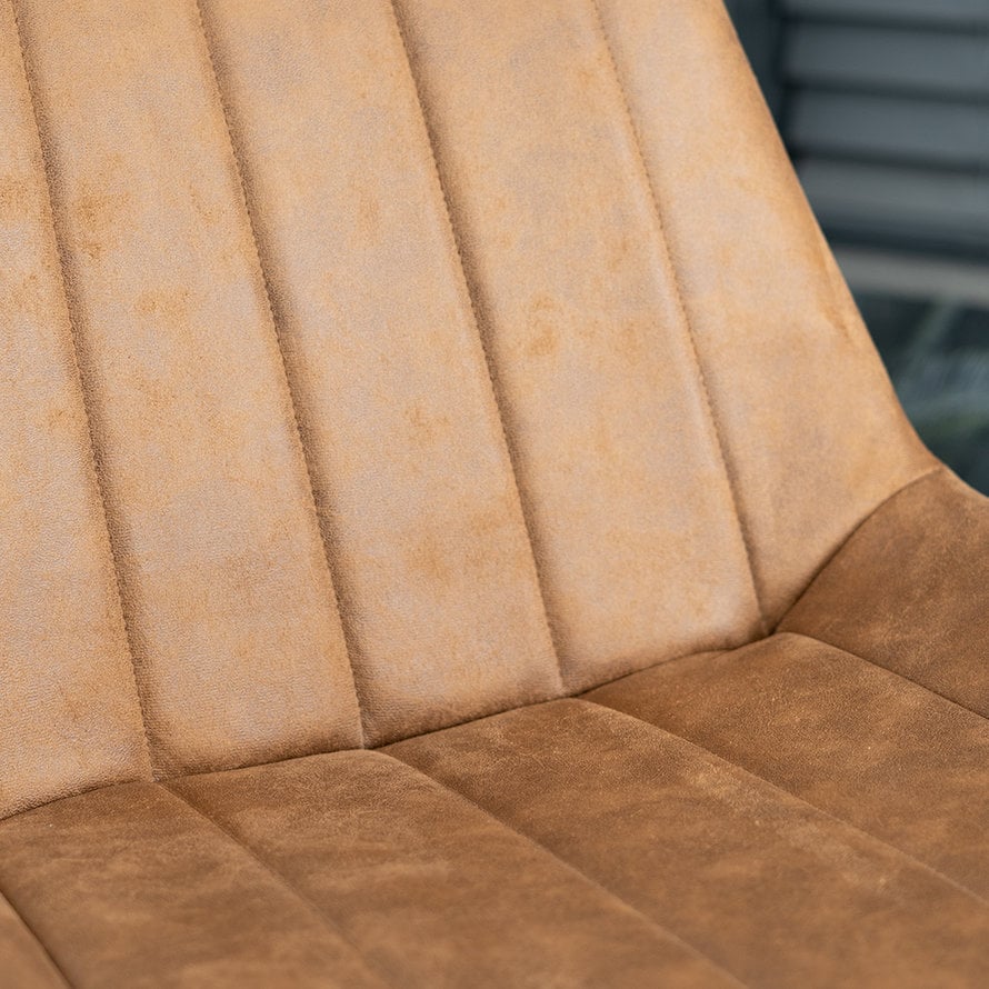 Industriële barkruk Brooke cognac 72 cm - Afbeelding 8