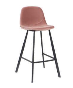 bronx71-velvet-barkruk-logan-roze-70-cm