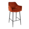bronx71-velvet-barkruk-nelly-koper-78-cm