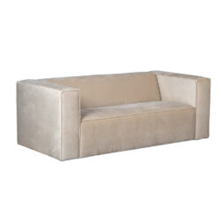 Velvet bank 2,5-zits Memphis beige