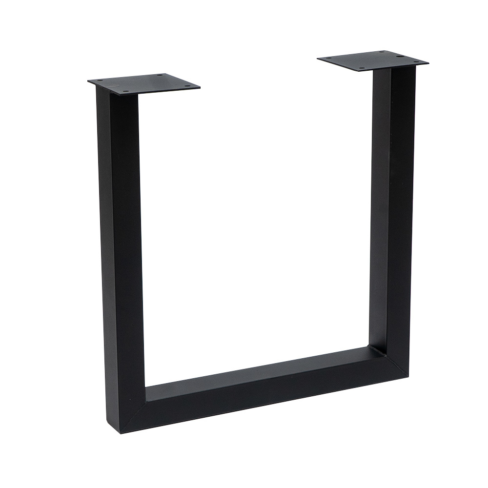 Tafelonderstel U-Frame metaal zwart (set van 2)