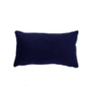 Sierkussen Anna velvet donkerblauw 25 x 45 cm