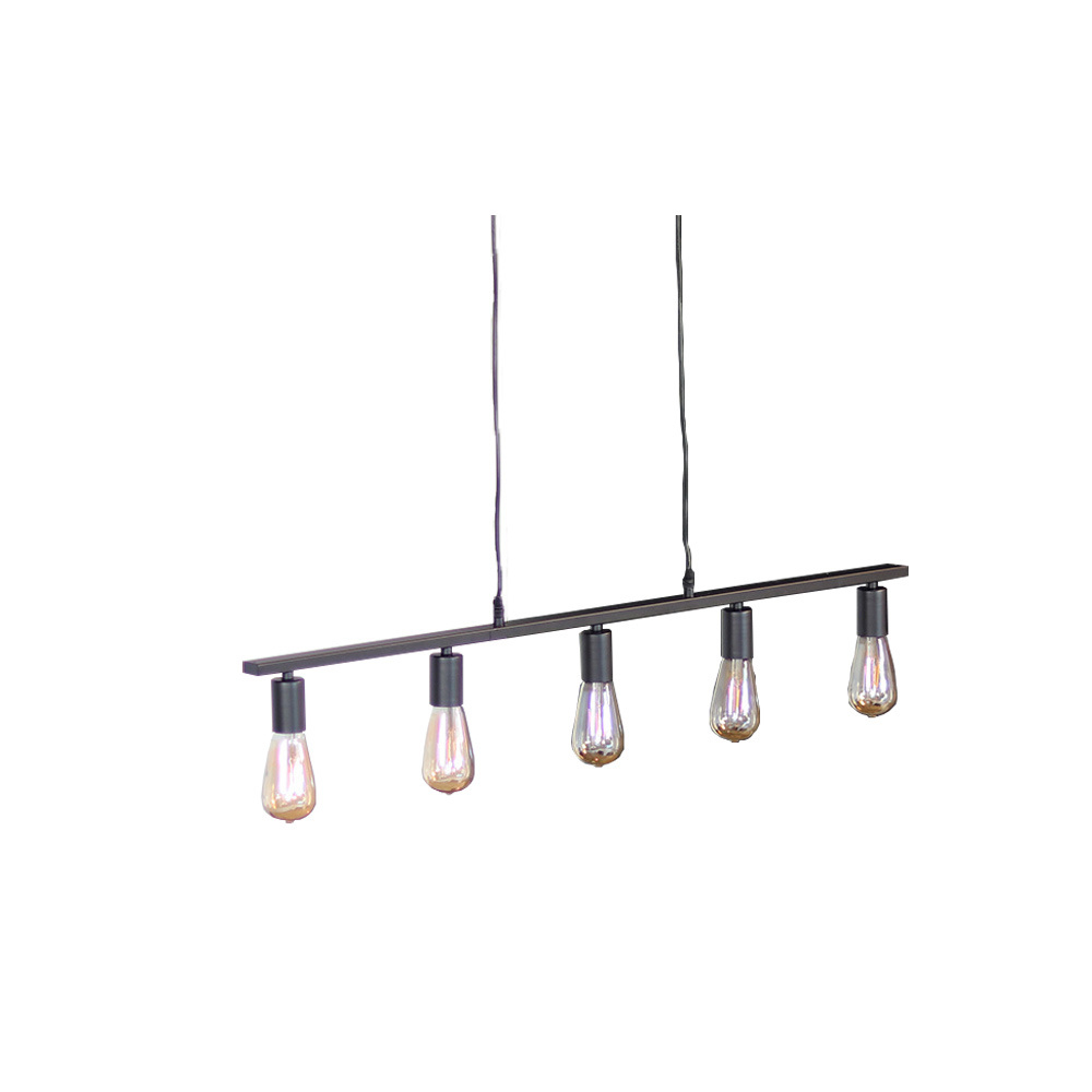 Hanglamp Straight 5-lichts metaal
