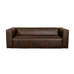 Industriële bank 3-zits Memphis eco-leer bruin