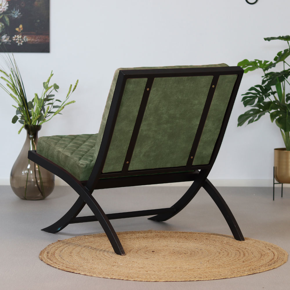 Design fauteuil Madrid velvet Luxury groen
