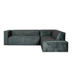 Velvet hoekbank Memphis donkergroen rechts