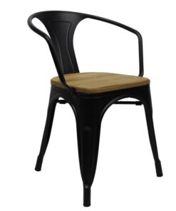 retro-cafe-armstoel-graham-hout-zwart