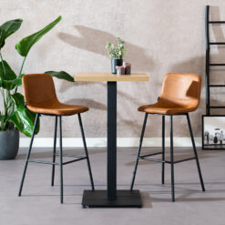 Bistro bartafel Nils - 60 x 60 - Eiken - Afbeelding 3