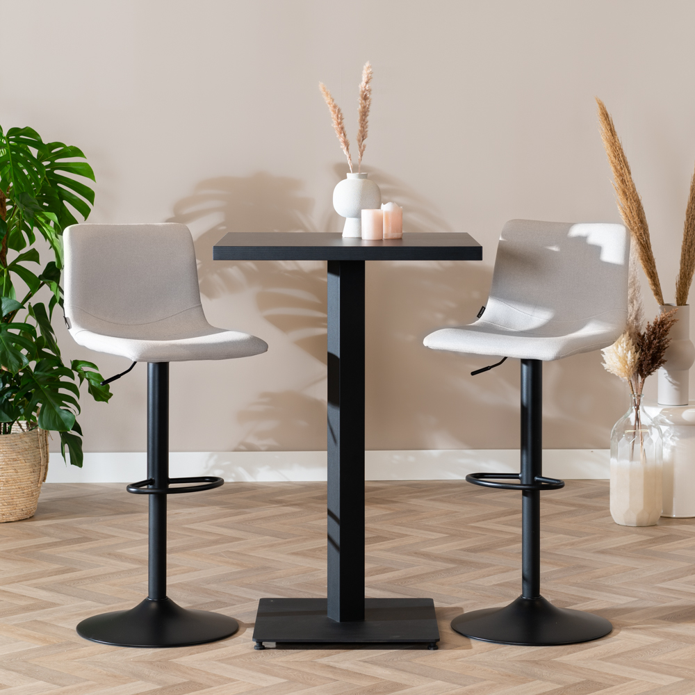 Bistro bartafel Nils - 70 x 70 - Zwart - Afbeelding 3