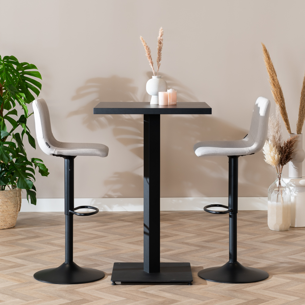 Bistro bartafel Nils - 70 x 70 - Zwart - Afbeelding 4