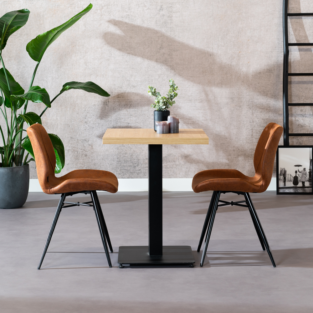 Bistrotafel Nils - 60 x 60 - Eiken - Afbeelding 3