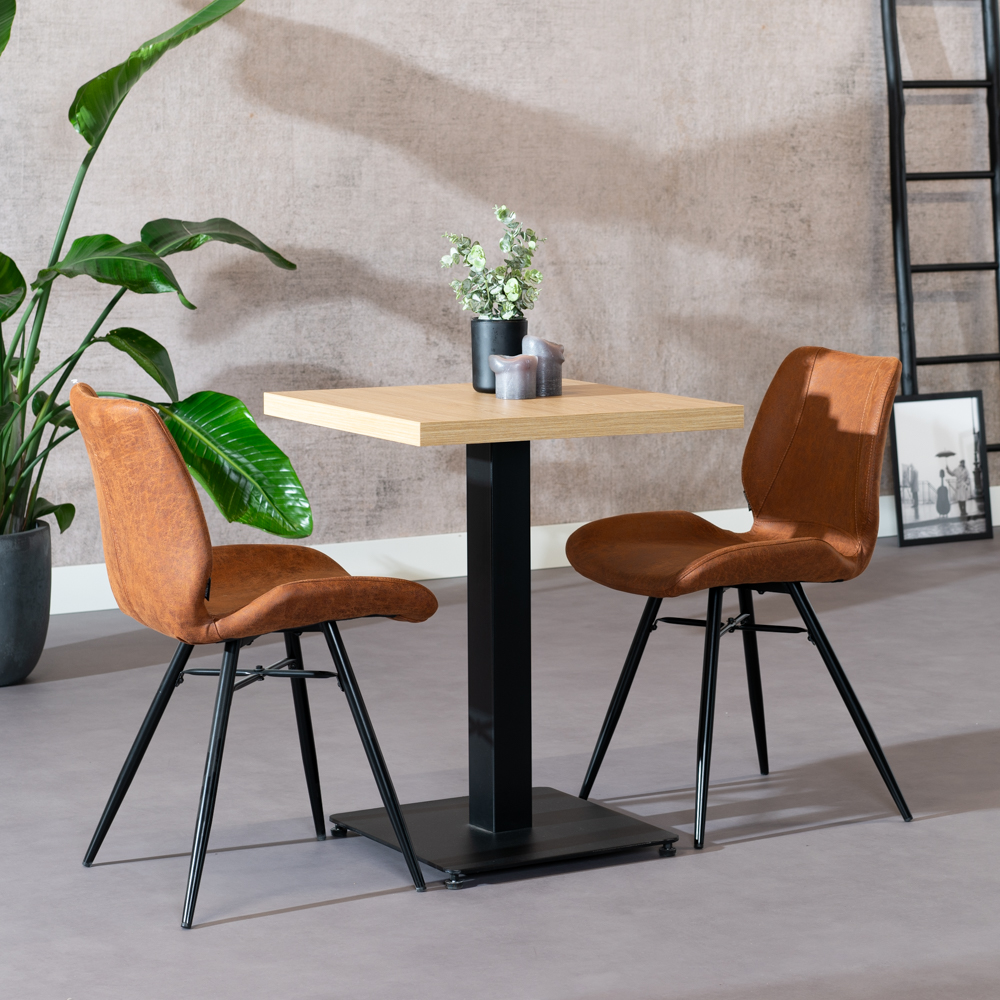 Bistrotafel Nils - 60 x 60 - Eiken - Afbeelding 5