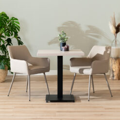 Alternative view of Bistro tafel Nils - 70 x 70 - Beige