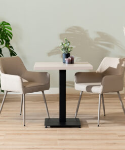 Alternative view of Bistro tafel Nils - 70 x 70 - Beige