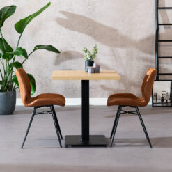 Bistro tafel Nils - 70 x 70 - Eiken - Afbeelding 3