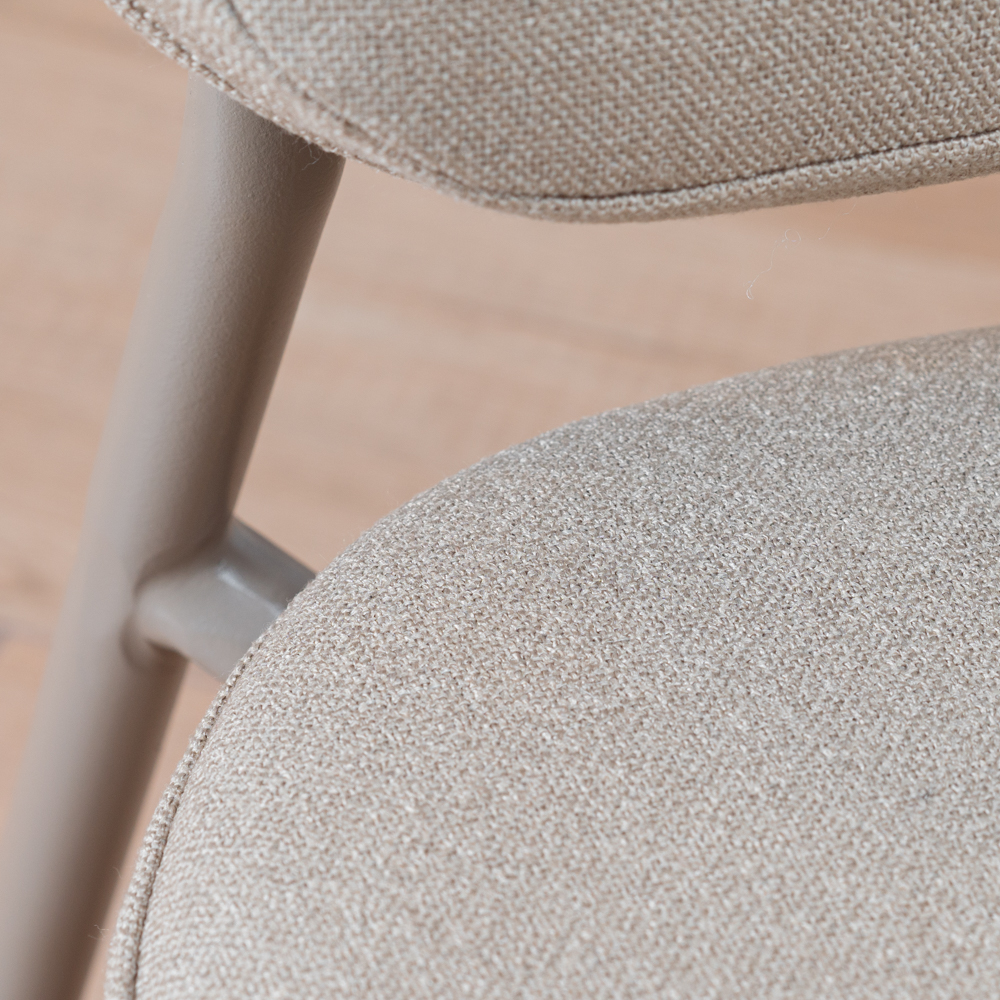 Fauteuil Viggo taupe gerecyclede stof - Afbeelding 4