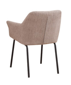 Stoel Sten Taupe schuinachter