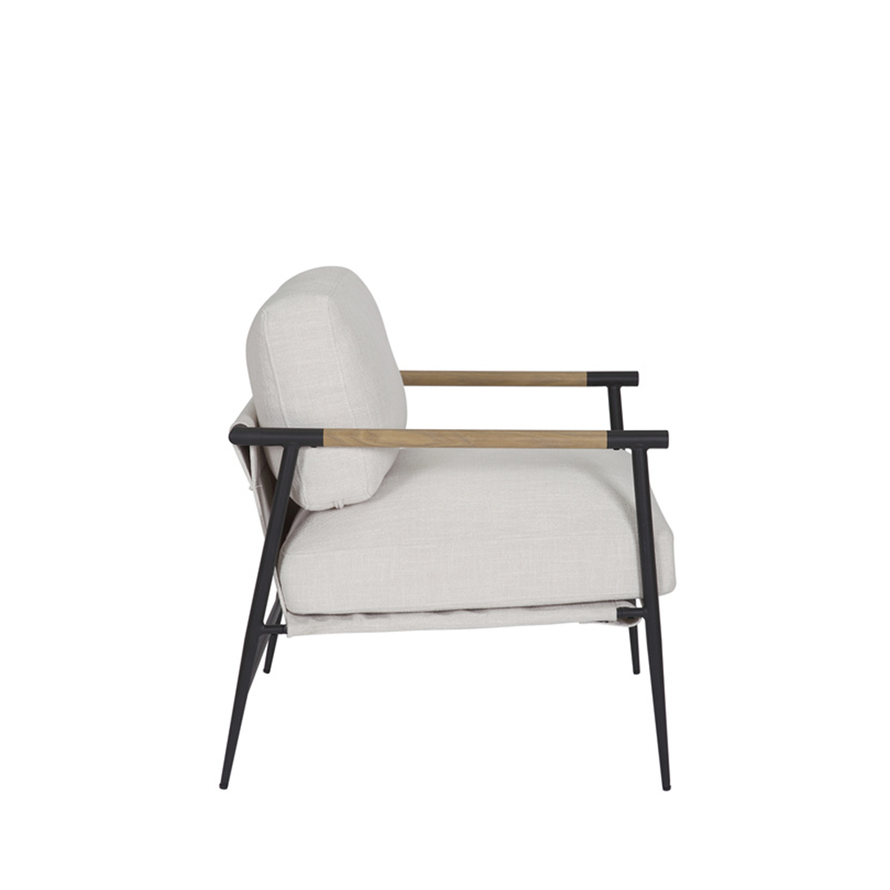Fauteuil Jade linnen off white - Afbeelding 2