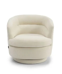 bronx71 fauteuil valerie draaibaar chenille off white