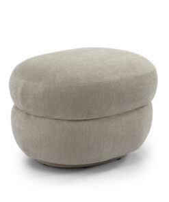 Hocker Mia chenille taupe