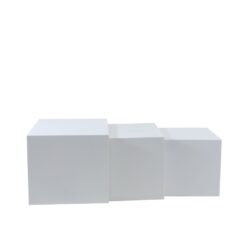 Alternative view of Bijzettafel Bianca metaal wit 37 cm hoog
