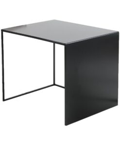 Bijzettafel Bianca metaal zwart 37 cm hoog