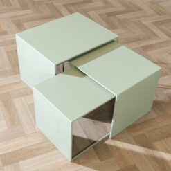 Bijzettafel Lucia metaal wit 34 cm hoog - Afbeelding 7
