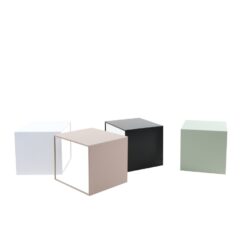 Bijzettafel Lucia metaal taupe 34 cm hoog - Afbeelding 4