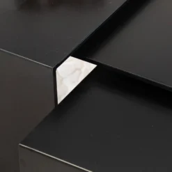 Bijzettafel Lucia metaal zwart 34 cm hoog - Afbeelding 14