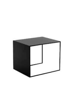 Bijzettafel Lucia metaal zwart 34 cm hoog