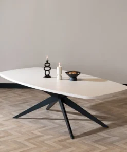 Alternative view of Eettafel Dio Deens ovaal melamine beige 240 x 120 cm