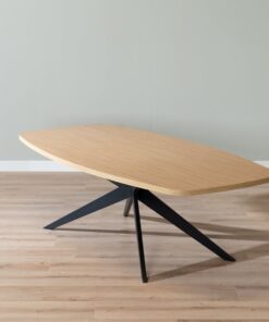 Eettafel Dio Deens ovaal melamine eiken 240 x 120 cm