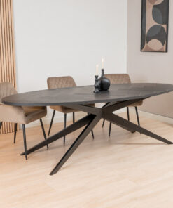 bronx71-eettafel-visgraat-zwart-ovaal-ilva-pvc-2403