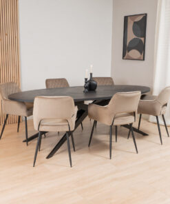 bronx71-eettafel-visgraat-zwart-ovaal-ilva-pvc-2405