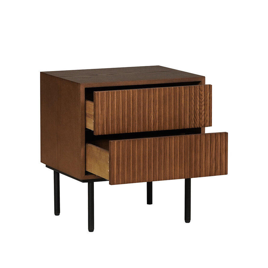 Kast Yoka rustiek eiken met lades - Afbeelding 3