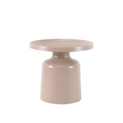 Salontafel Donna rond metaal taupe