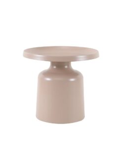 Salontafel Donna rond metaal taupe