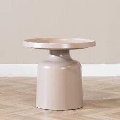 Salontafel Donna rond metaal taupe - Afbeelding 2