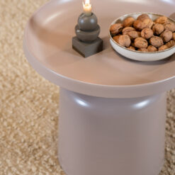 Salontafel Donna rond metaal taupe - Afbeelding 9