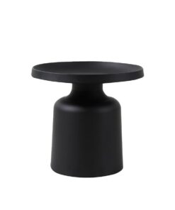 Salontafel Donna rond metaal zwart