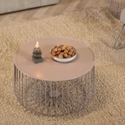 Salontafel Senna metaal taupe - Afbeelding 6