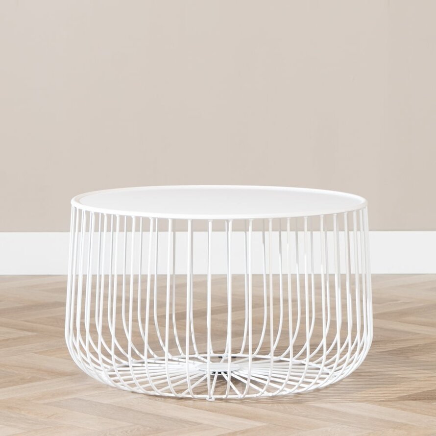 Salontafel Senna metaal wit - Afbeelding 3