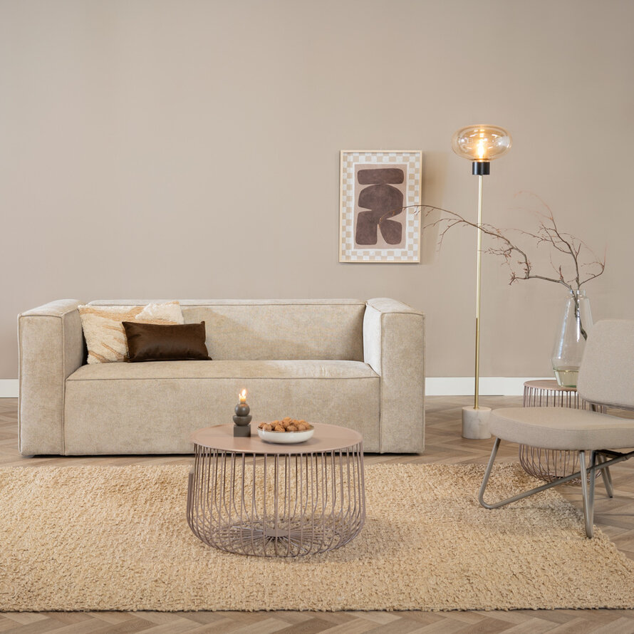 Salontafel Tygo metaal taupe - Afbeelding 3