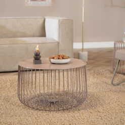 Salontafel Tygo metaal taupe - Afbeelding 4
