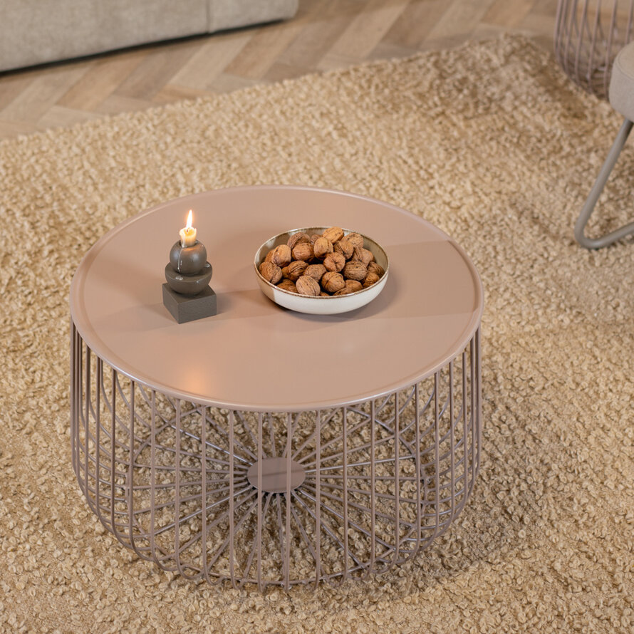 Salontafel Tygo metaal taupe - Afbeelding 5