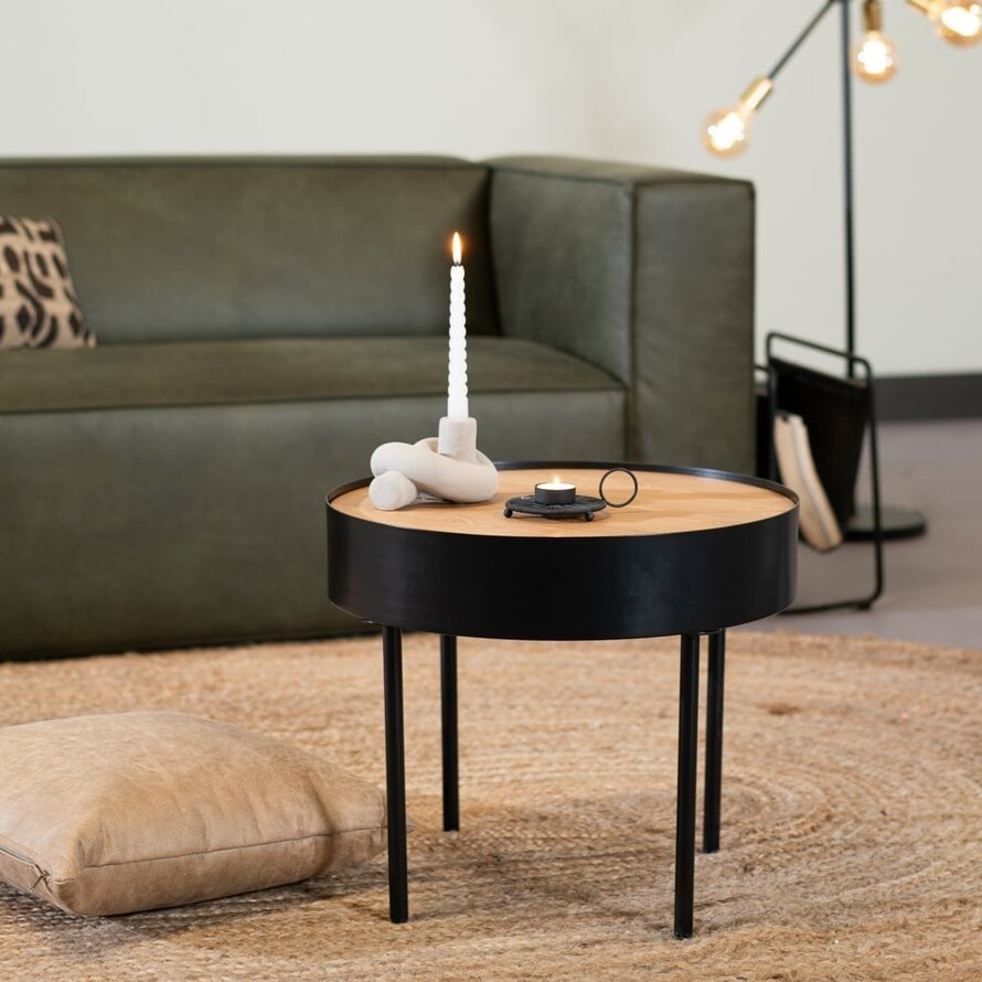 Salontafel Zita rond zwart - Afbeelding 6